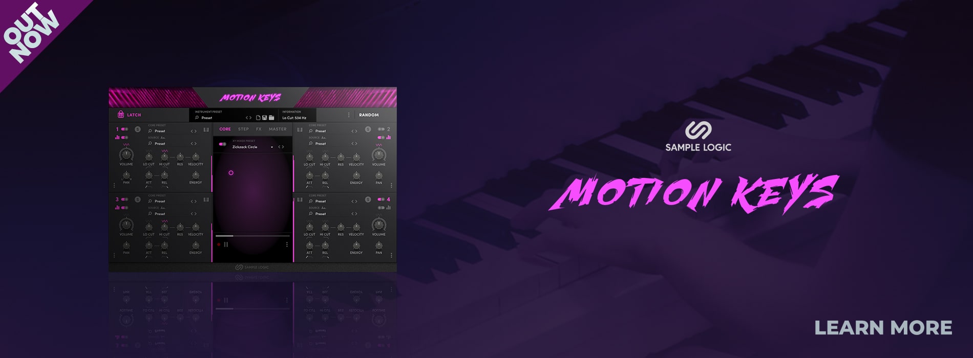 OUT NOW MOTION KEYS Extraordinary Organic Motion SAMPLE LOGIC